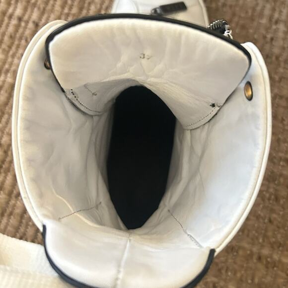 LITA by Ciara Fang White Front-Zip Hi-Top Sneakers – Size 6.5 / EU 37 - Picture 6 of 8